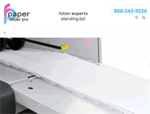 Tablet Screenshot of paperfolderpro.com